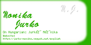 monika jurko business card